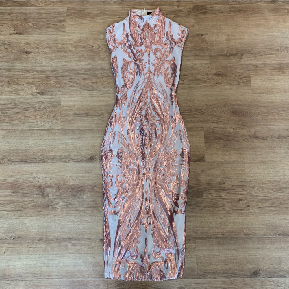 AKIRA Sequin Midi dress